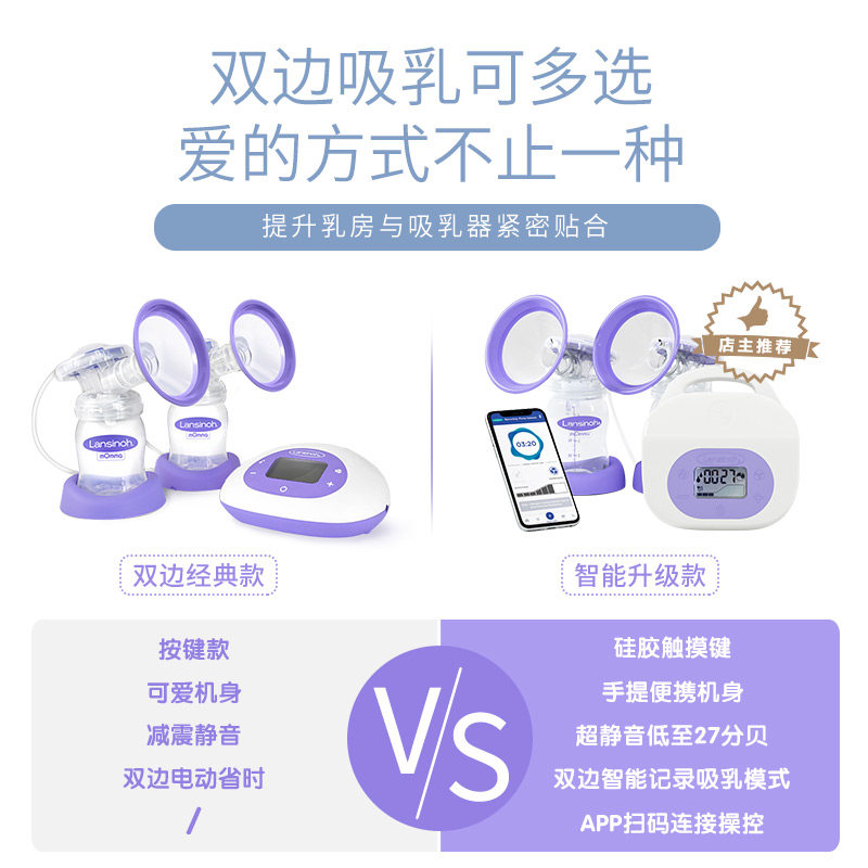 lansinoh兰思诺美国进口双边吸奶器 lansinoh兰思诺吸奶器