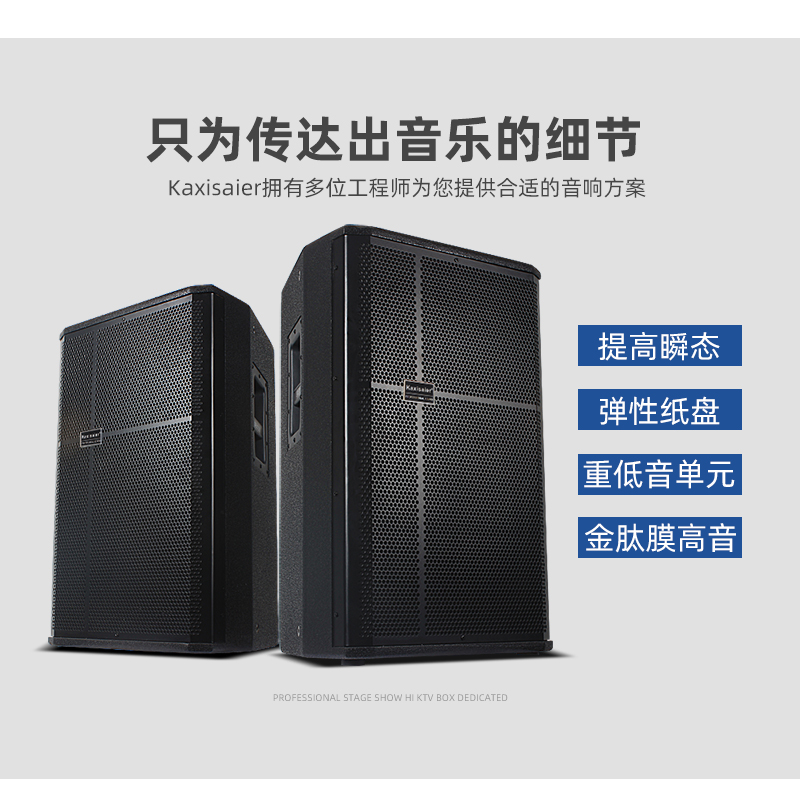 KAXISAIER SR715专业进口单15寸会议酒吧舞台音响婚庆演出套装音箱 - 图0