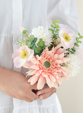 小花束手捧花仿真花插花装饰花