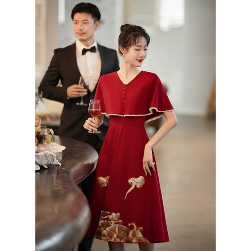 Вечернее платье, свадебное платье, китайский стиль, коллекция 2022, премиум класс, подходит для подростков