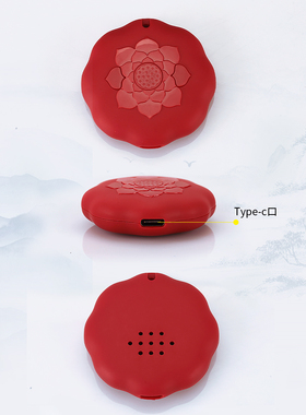 莲花隐藏式按键挂坠吊坠藏式充电插电男女随身放携带多种色内置器