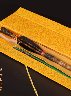 尼泊尔招财幡莲师财神剑五彩财密宗法器锡杖镜子幡有箭头五色幡