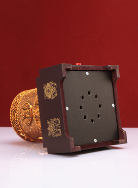 电动手摇电转动底座合金底座西藏式两色多款可选手摇座莲花八吉祥