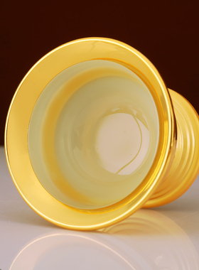 古法仿玉供水碗合金莲花