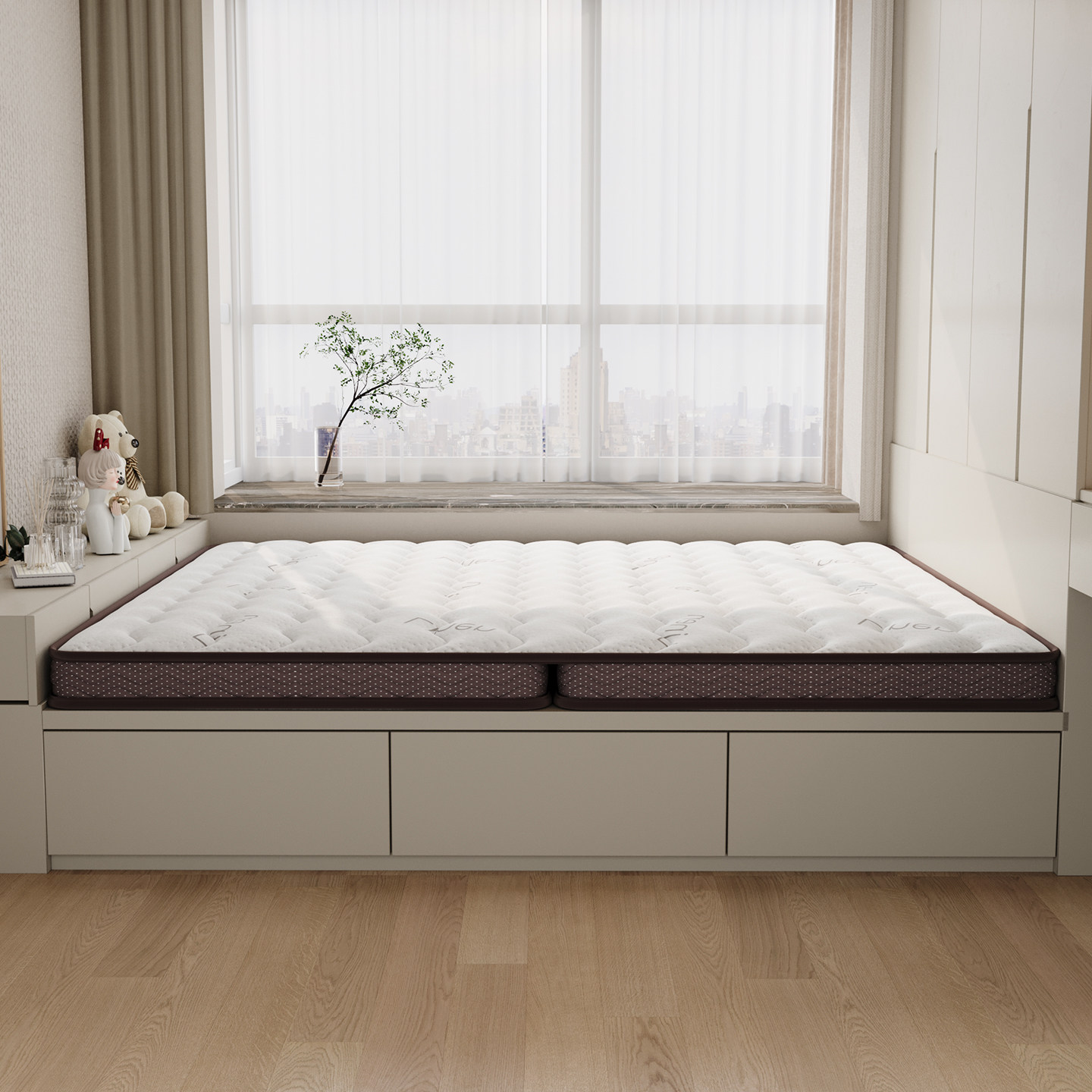 折叠床垫硬垫子纯椰棕榈天然3e环保偏硬护脊10厘米家用定制薄床垫,淘宝优惠券,粉丝福利购,淘宝优惠卷