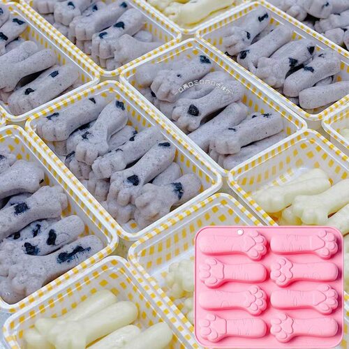 猫爪软软糕模具冰块宝宝辅食可蒸食品级婴儿蒸糕模具硅胶烘培工具 - 图0