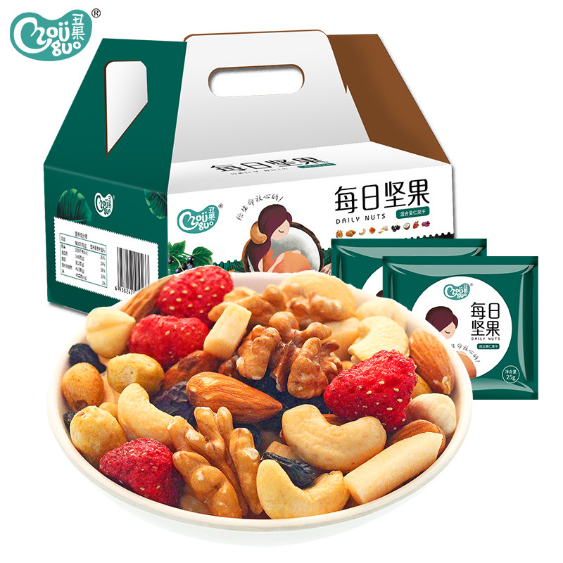 丑果孕妇吃的每日孕期无添加坚果 丑果混合坚果