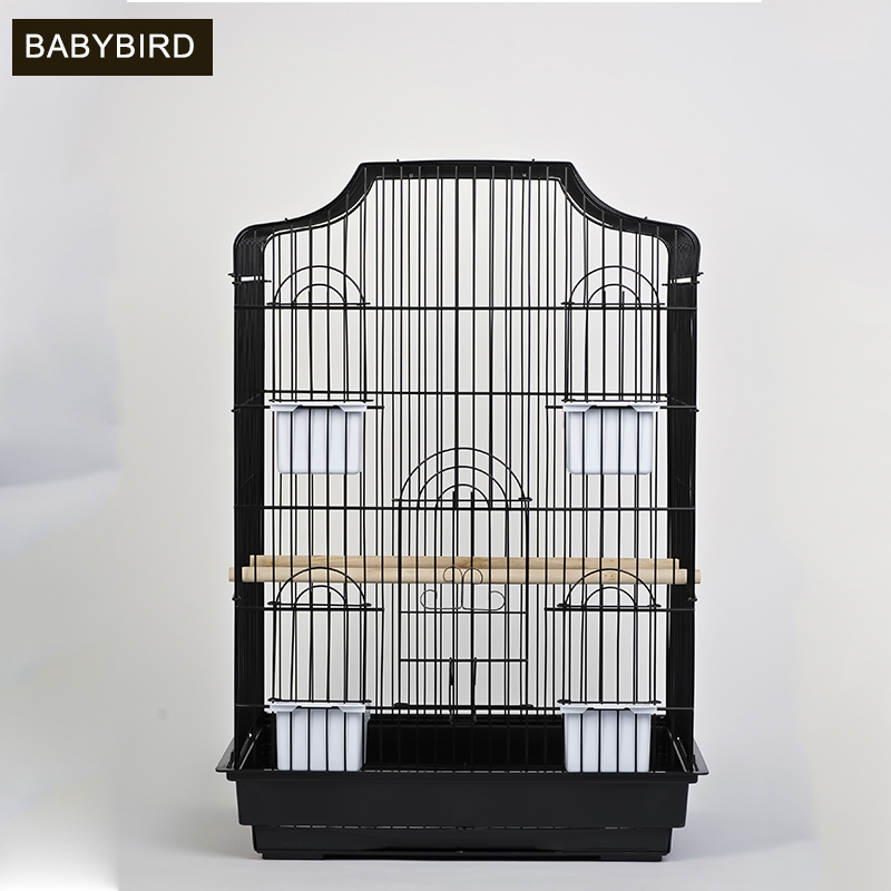 豪华加粗加硬欧式黑色大型鹦鹉笼金属鸟笼豪华大号中号铁艺鸟笼子,淘宝优惠券,粉丝福利购,淘宝优惠卷