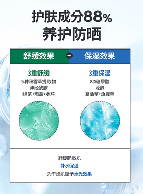 捷俊防晒面部玻尿酸防晒霜