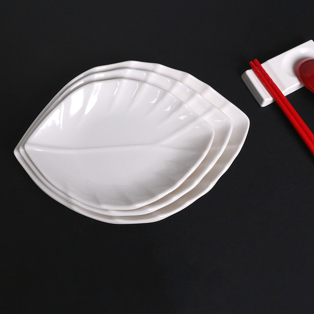 Melamine white ktv hotel side dish plastic plate