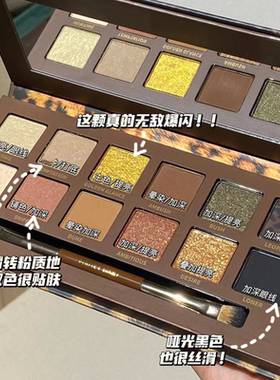 完美日记赤狐盘动物眼影十二色