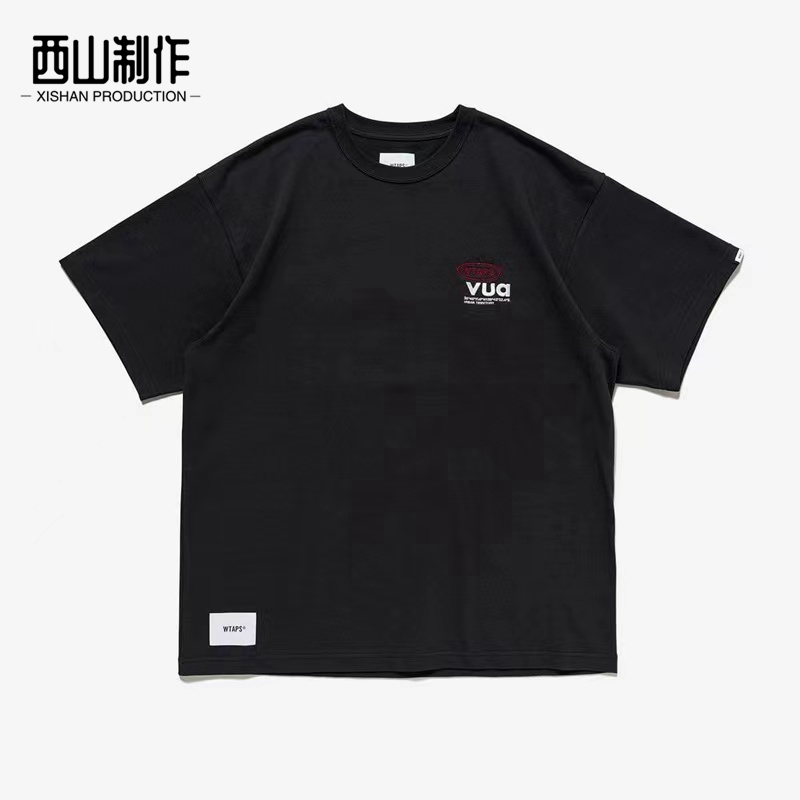 西山日潮 WTAPS 23aw 300g重磅胸口刺绣标短袖T恤-图2