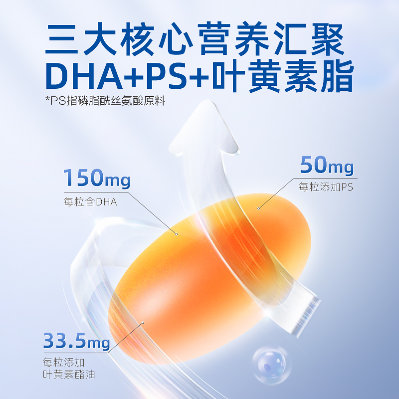 天然博士学生dha儿童藻油软胶囊神经酸营养青少年眼脑官方正品
