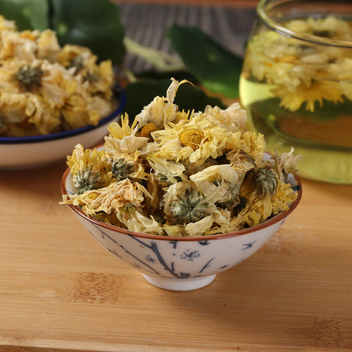 正品桐乡杭白菊500g 天然菊花茶100g 特级头采新花野生胎菊王250g - 图0