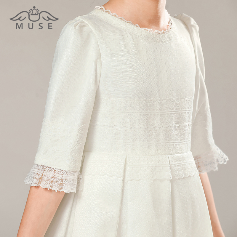 2021年新款生日礼服裙女童花童婚纱公主裙春夏长袖钢琴演出洗礼服,淘宝优惠券,粉丝福利购,淘宝优惠卷