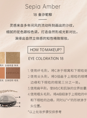 Kanebo嘉娜宝日月晶采灵眸亮彩四色眼影盘持久大地色眼妆18/19