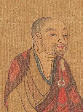 人物尊者清宋旭十画罗汉图10张