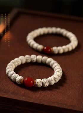 2026星月菩提南红转运珠单圈手串盘玩老型桶珠男女款手链文玩念珠