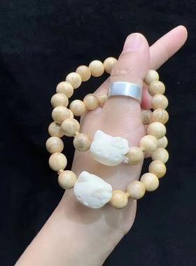 2026奶香木kitty猫头卡通手链奶香木手串新中式手串diy手链