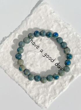 景德镇陶瓷手链深色窑变素圈新中式简约饰品学生情侣礼物陶瓷手串