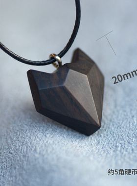 与木小王子狐狸可调节绳吊坠项链