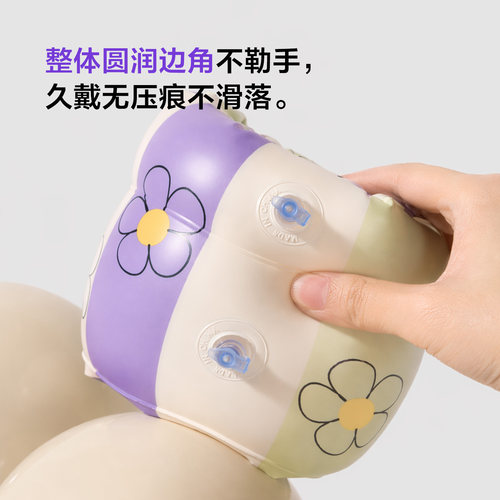 乐动力儿童成人游泳手臂圈装备浮袖水袖宝宝婴幼儿浮力学游泳圈-图2