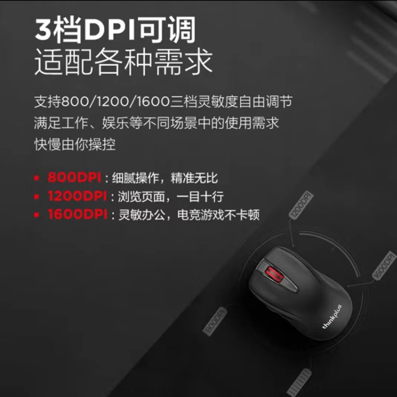 联想ThinkPad无线激光鼠标双模蓝牙商务笔记本电脑家用办公鼠标