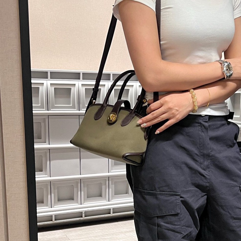 高级感帆布贝壳包女2025新款小众时尚手提包百搭超火单肩斜挎包包,淘宝优惠券,粉丝福利购,淘宝优惠卷