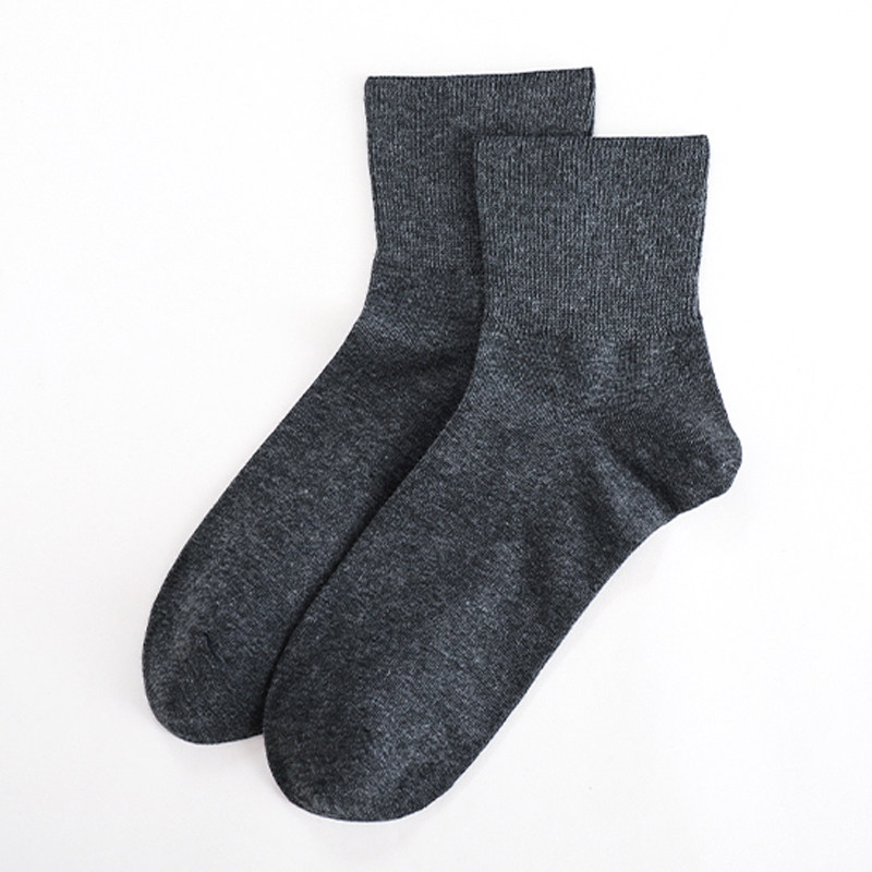 男士宽松不勒脚双针大口松口袜子 王老虎短袜/打底袜/丝袜/美腿袜