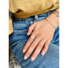YI COLLECTION 18K rainbow moonstone diamond starburst ring