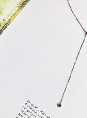 Yi Collection x Opening Ceremony 优雅简约 红宝石Y型套索项链