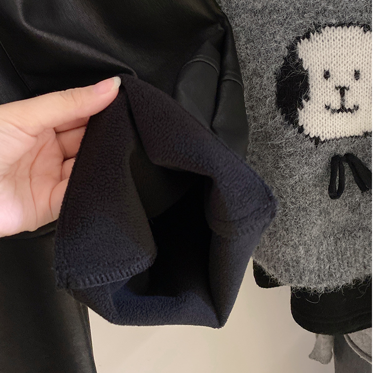 R24441儿童女童百搭直筒设计感皮裤,淘宝优惠券,粉丝福利购,淘宝优惠卷