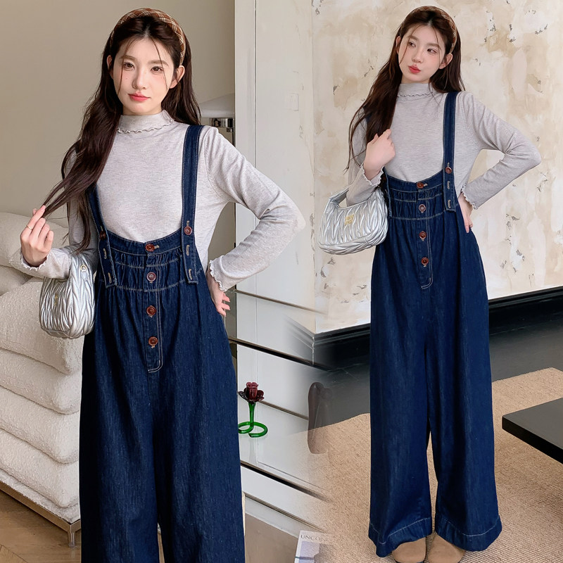 孕妇装秋季新款2025时尚显瘦休闲百搭宽松背带裤套装,淘宝优惠券,粉丝福利购,淘宝优惠卷