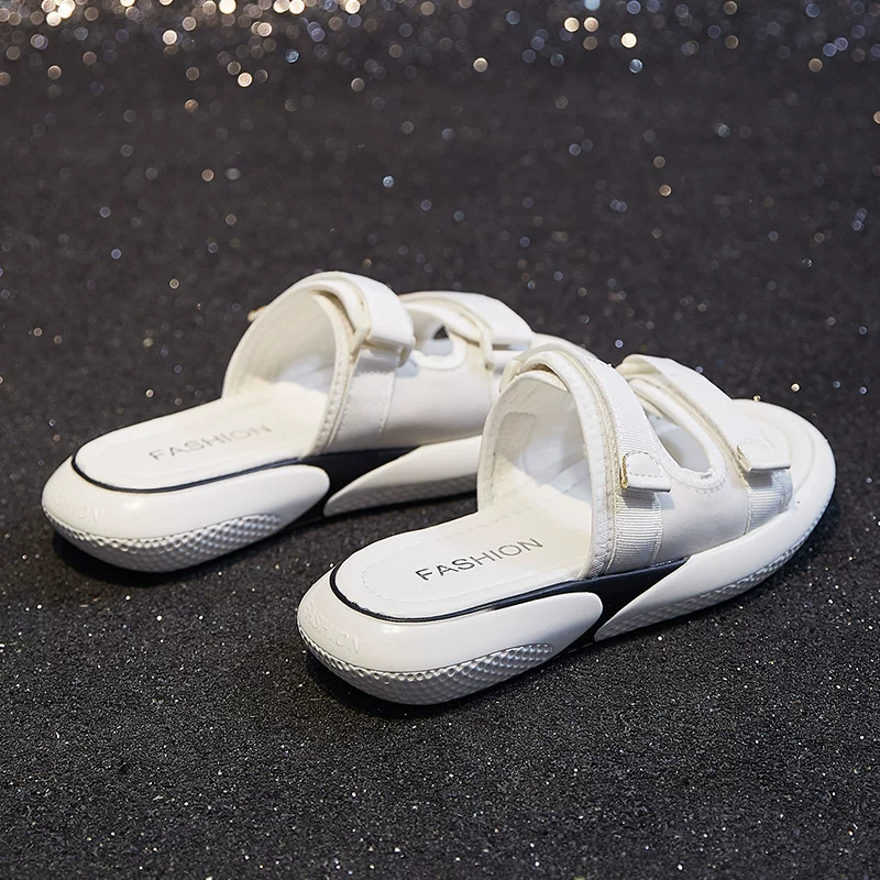 Universal slippers with velcro, 2022 collection, Korean style
