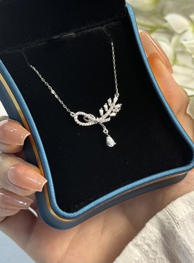 S999纯银麦穗项链女士轻奢小众高级感2025新款送女友闺蜜生日礼物