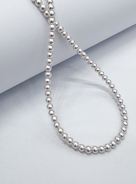 3-4mm曼塔玫瑰延长链小米珠贝珠项链XLA406