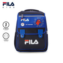 FILAFila childrens clothing childrens double shoulder bag 2022 fall for men and boys protection and minus the lower grade school bag