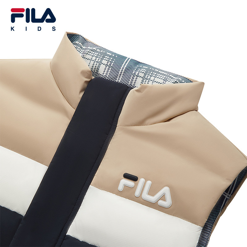 FILA斐乐儿童童装马甲2026年春季新款男童中大童休闲轻薄羽绒外套,淘宝优惠券,粉丝福利购,淘宝优惠卷