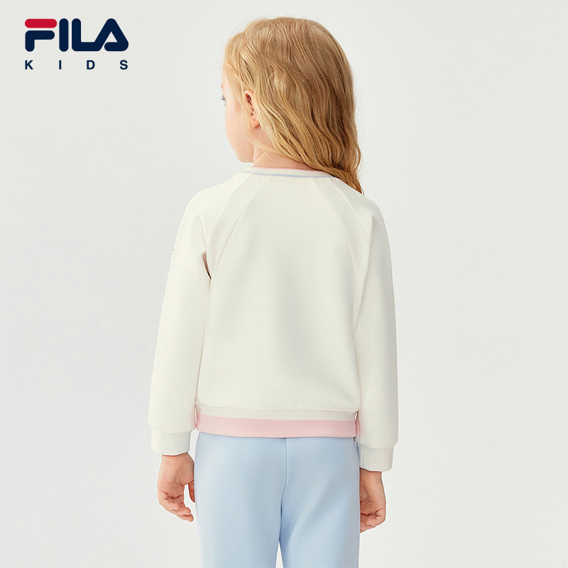 FILA斐乐儿童童装卫衣2025年冬季新款女童小童宽松套头运动上衣,淘宝优惠券,粉丝福利购,淘宝优惠卷