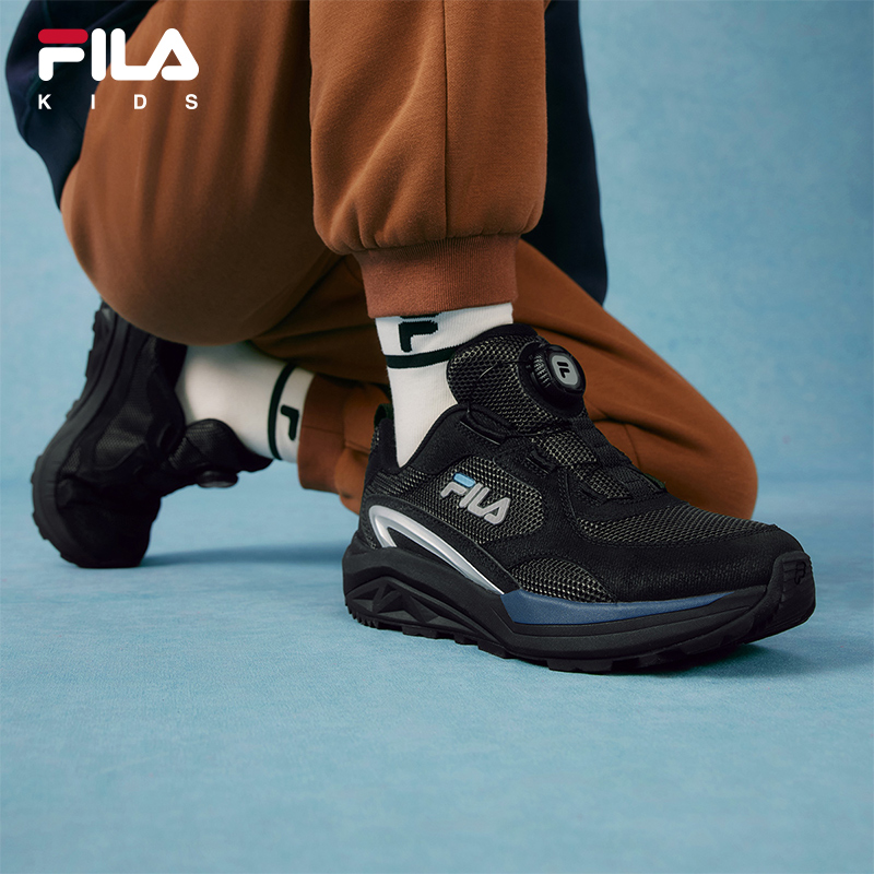 FILA斐乐儿童童鞋综训鞋2025年冬季新款男女中大童儿童户外鞋山猫 - 图0
