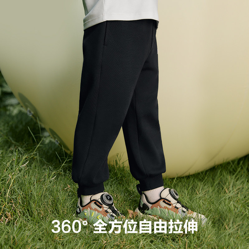 FILA斐乐儿童童装裤子2025年秋季新款男童小童休闲宽松针织长裤