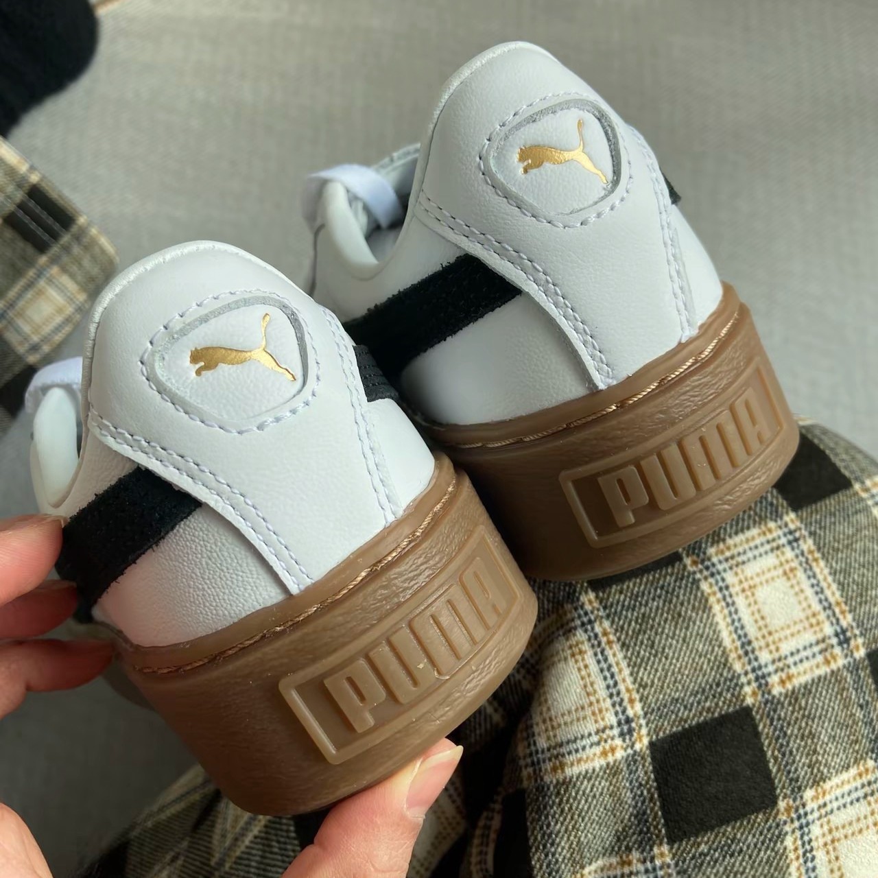 PUMA彪马女子板鞋复古厚底休闲鞋松糕鞋BASKET PLATFORM 394369,淘宝优惠券,粉丝福利购,淘宝优惠卷