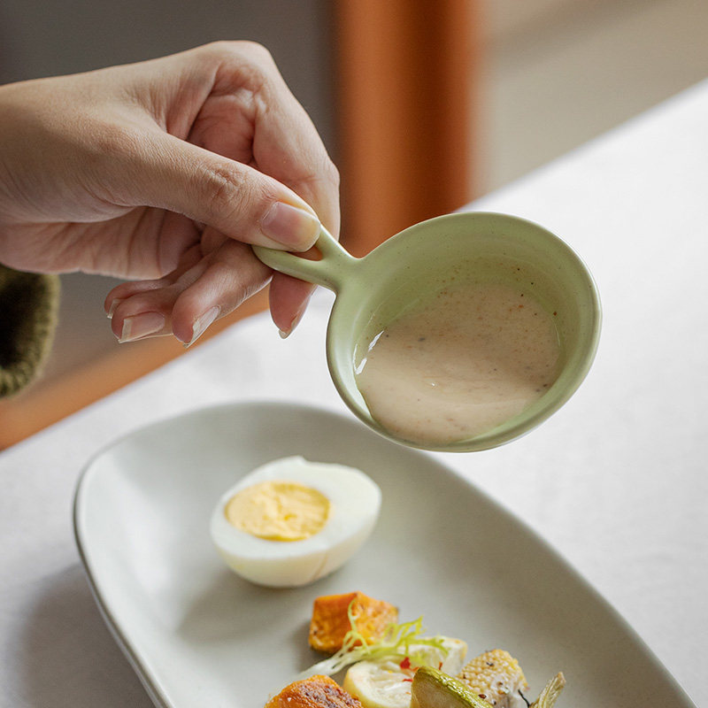 日式味碟蘸料碟陶瓷火锅调味调料碟可爱陶瓷家用碟子小号酱料碟_虎窝淘