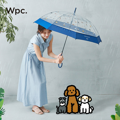 wpc透明雨伞女生颜值加大加厚加固大号长柄果冻伞萌宠卡通晴雨伞 - 图1