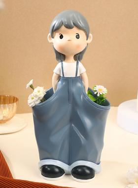 开学礼物生日礼物女生小众高级感可爱创意笔筒多功能办公桌面摆件