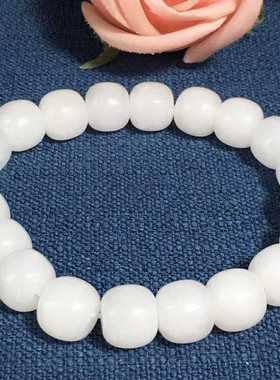 青海料老型珠手串时尚昆仑玉