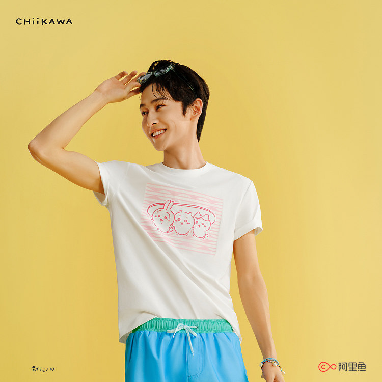 全新Speedo|CHIIKAWA系列 俏皮印花成人T恤男女同款,淘宝优惠券,粉丝福利购,淘宝优惠卷