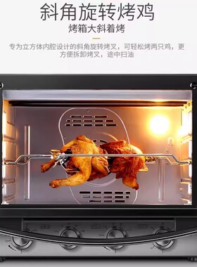 ACA电烤箱立式背部热风独立控温