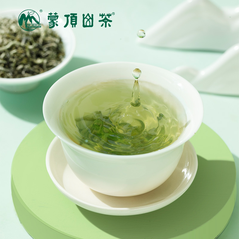 2024年新茶春茶绿茶蒙顶山茶明前特级蒙顶甘露100g铁罐 - 图0