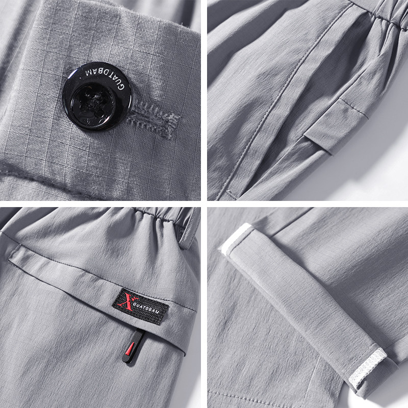 春秋款男士休闲长裤宽松紧腰西裤子 切萨雷休闲裤